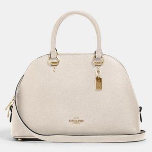 White/ Black Satchel Shoulder or Crossbody Bag